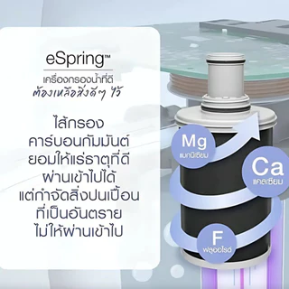 ไส้กรองน้ำแอมเวย์ ไส้กรองอีสปริงรุ่นเดิม (ของแท้💯 ช้อปไทย) espring ชุดไส้กรองคาร์บอนกัมมันต์และหลอดอุลตร้าไวโอเล็ท