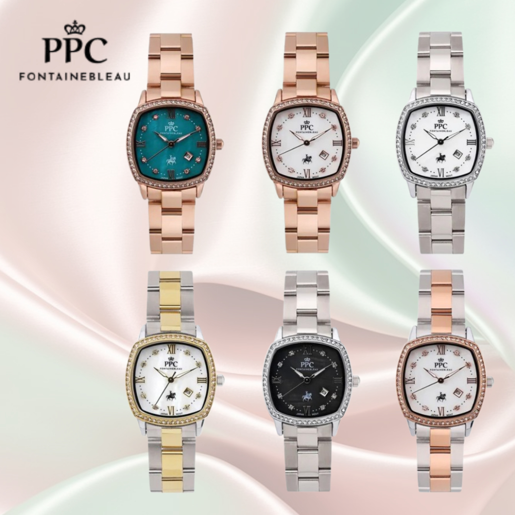 PARIS POLO CLUB รุ่น PPC-DG08 นาฬิกาผู้หญิง นาฬิกา Paris Polo  สวยหรูของแท้