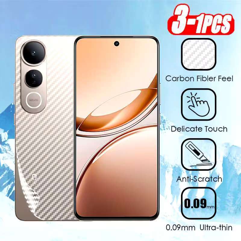 V50 Lite(พร้อมส่งในไทย)ฟิล์มหลังลายเคฟล่าVivo V50 Liteตรงรุ่น