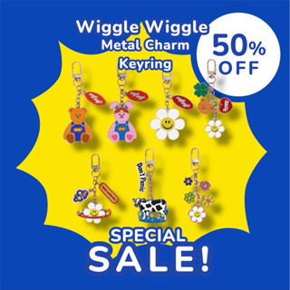 ✅ ขายดี Wiggle Wiggle Metal Charm Keyring พวงกุญแจ ห้อยกระเป…