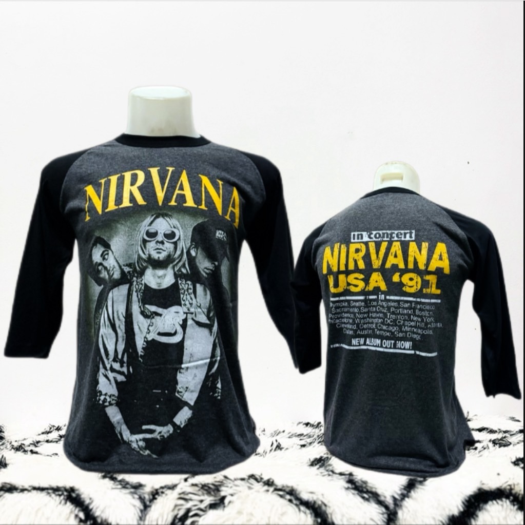 เสื้อ 3D วินเทจ แขนสามส่วน ชายโค้ง ผ้า 50/50 มีไซส์ S - XL ใส่ได้ทั้ง ชาย และ หญิง