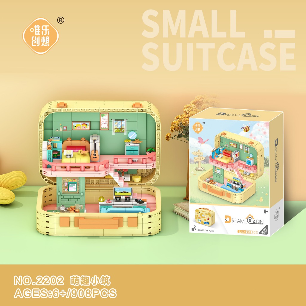 Street View Building ของเล่นบล็อคตัวต่อ ตัวต่อสร้างบ้านหลากสี ประกอบของเล่นเพื่อการศึกษาบของขวัญ DIY - รูปที่ 3