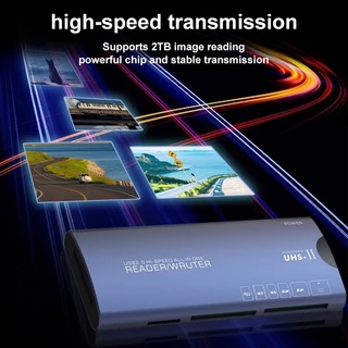Type C ฮับ 6 in 1 OTG PC Laptop (SD/TF/XD/CF/M2/MS) Card Reader