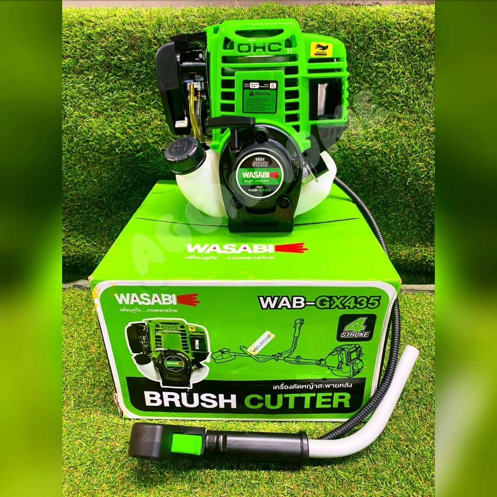 WASABI หัวเครื่องตัดหญ้า รุ่น WAB-GX435 (เฉพาะหัวเครื่อง) 4 จังหวะ สตาร์ทง่าย ตัดหญ้า สวน