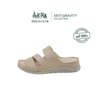 POLO CLUB รองเท้าแตะแบบสวม รุ่น AG-2872 สี Tan สูง 1.25 นิ้ว