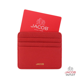 JACOB กระเป๋าใส่บัตรสตรี หนังอัดลาย - รุ่น 62989