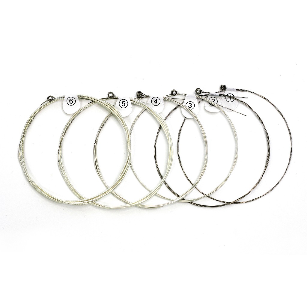 สายกีต้าร์โปร่ง ZIKO ชุบเงิน 1ชุด มี 6เส้นครบ เบอร์10/11/12 สัมผัสดี ทนทาน - รูปที่ 6