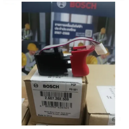 Bosch switch model GDS 18V-400 part no.2607202509 อะไหล่สวิตซ์สว่านไร้สาย 18 โวลล์ รุ่น GDS18V-400