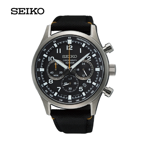 นาฬิกาข้อ Seiko Quartz Chronograph สายผ้า รุ่น SSB449P,SSB449P1