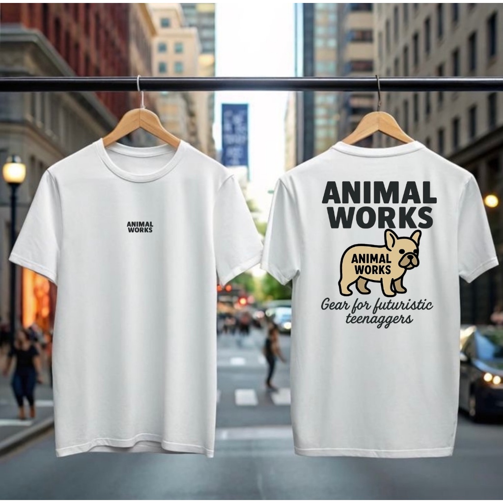 (พรีออเดอร์) Animal Works "French man" Oversize 100% Cotton Comb No.20