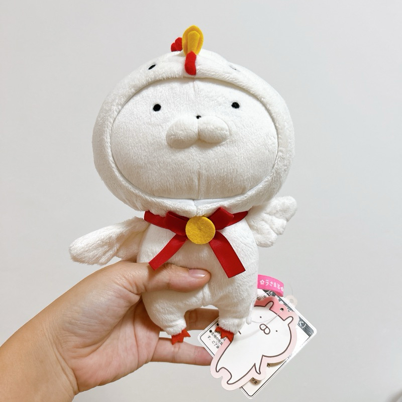 ตุ๊กตาอุสะมารุ Line ฮูทไก่ Sakumaru - Usamaru in Chicken Costume Kigurumi Plush Toy by LINE Creator 