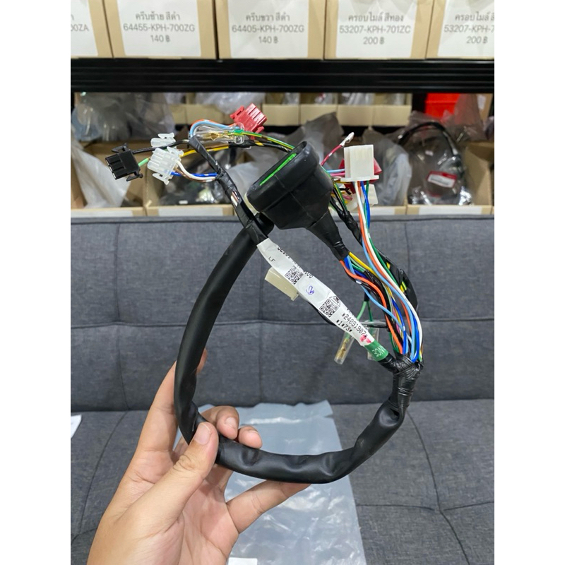 สายไฟเรือนไมล์เวฟ125S หัวเถิกสตาร์ทเท้าแท้เบิกศูนย์ *32101-KPH-910*