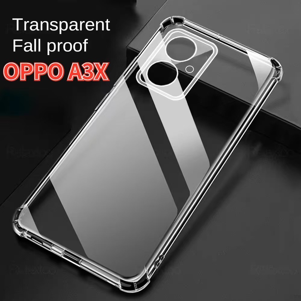 018 ตรงรุ่น OPPO A3X A3PRO A3 4G/A5PRO A38 A18 A58 A78/A17/A17K/Reno8T A57 A77S A54 เคสใส กันกระแทก เคสกันกล้อง แบบนิ่ม - รูปที่ 6