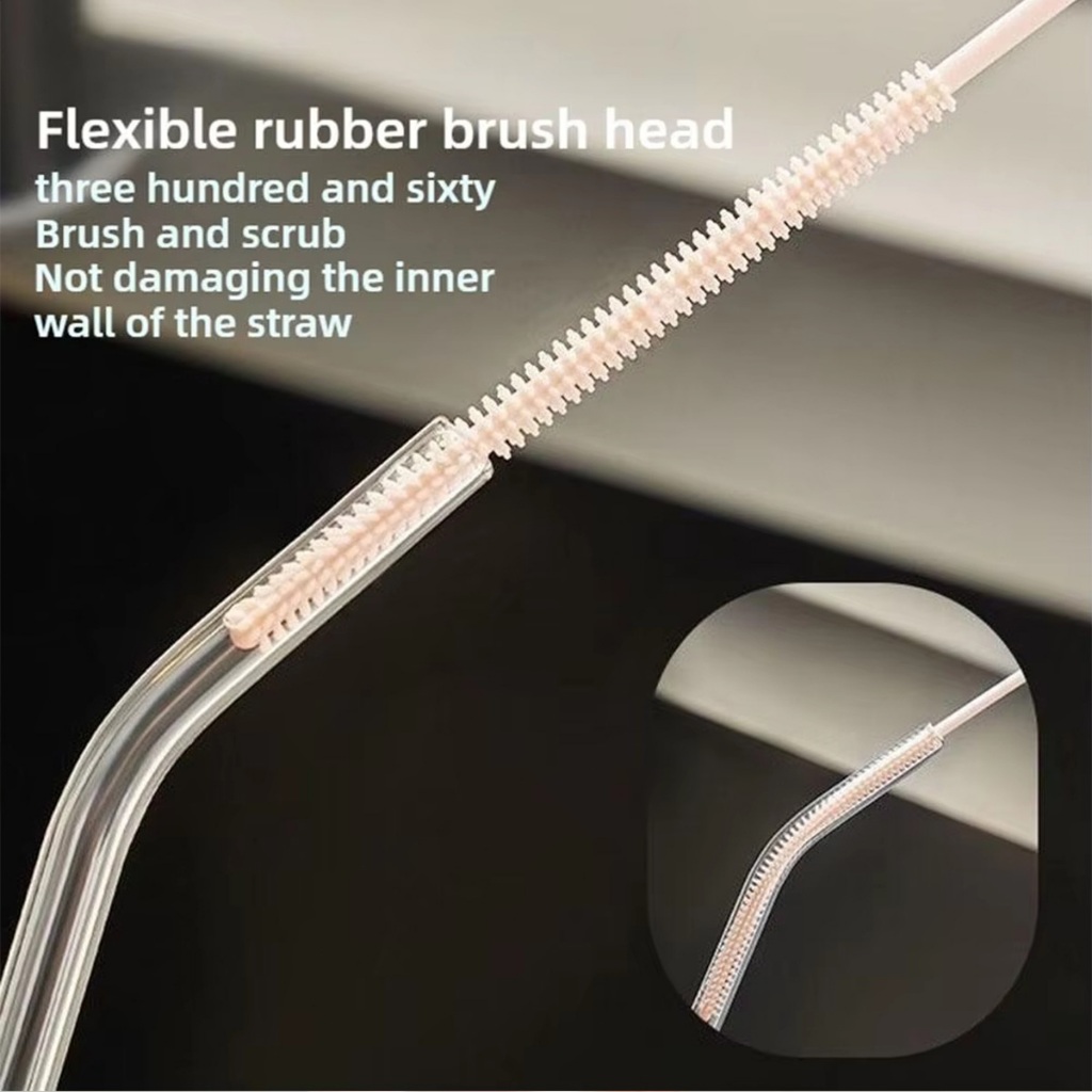 ร้านอยู่ที่ไทย 10ชิ้น แปรงล้างหลอดดูดน้ำ แบบยาว22CM ล้างแก้วน้ำ ขวดนม กระติกน้ำเด็ก - รูปที่ 6