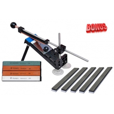 แท่นลับมีด ที่่ลับมีด เครื่องลับมีด ชุดลับมีด Ganzo Touch Pro (Knife sharpener) ของแท้ พร้อมหินลับ 4