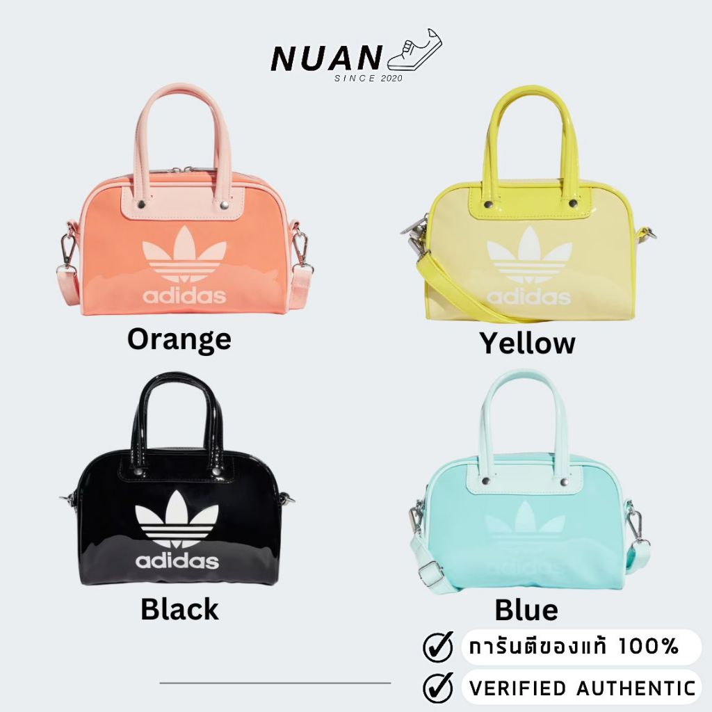 กระเป๋า Adidas Adicolor Mini Bowling Bag IX7498 JI9451 JI9452 JI9453 กระเป๋าถือ กระเป๋าสะพายข้าง