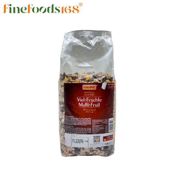 ฮาทเน่ มูสลี่ผลไม้ 1000 กรัม Hahne Fruit Muesli 1000 g.