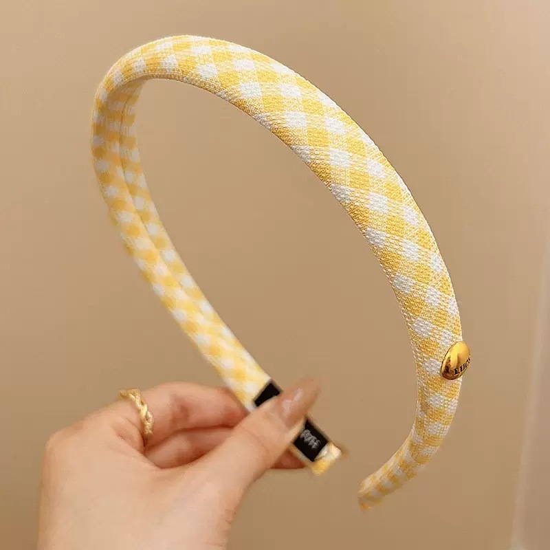 Cicishop(Y499) ที่คาดผมสีเหลือง ลวดลายน่ารักสดใส มีหลายแบบ ใส่แมทช์ได้หลายลุคหลายสไตล์ - รูปที่ 2