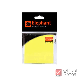 Elephant กระดาษโน๊ต กระดาษโน๊ตมีกาว นีออน 3x3 นิ้ว จำนวน 80 แผ่น/แพ็ค