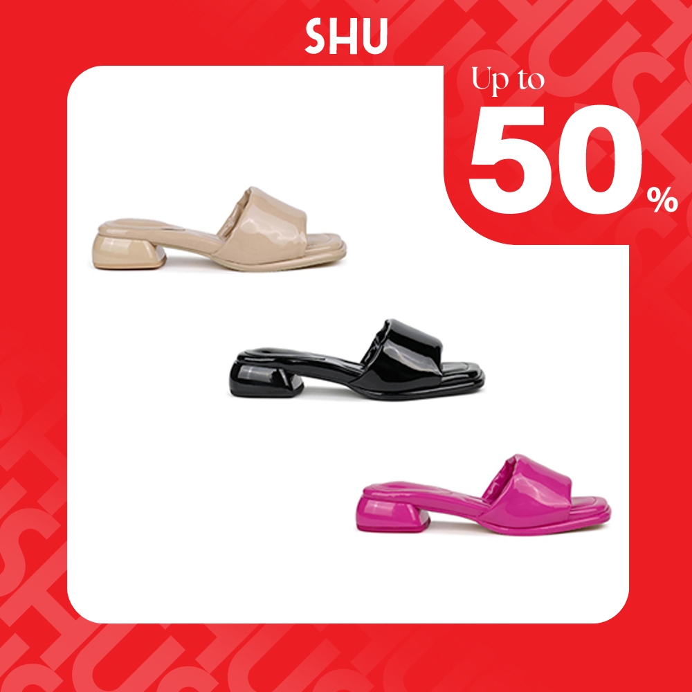 SHU BEDDY 1.5" SLIDE SANDALS รองเท้าส้นสูง