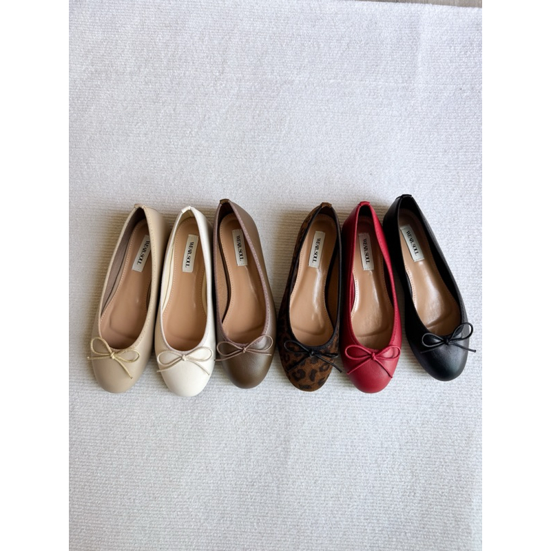 [พร้อมส่ง] WEAR.SOUL #S623-Mini Bow Flats
