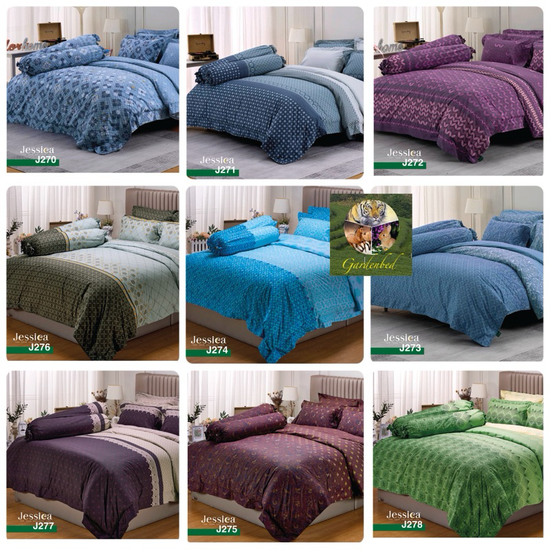 JESSICA ชุดผ้านวมพร้อมผ้าปู เจสสิก้า  5ฟุต 6ฟุต ลาย  J 270 271 272 273 274 275 276 277 278