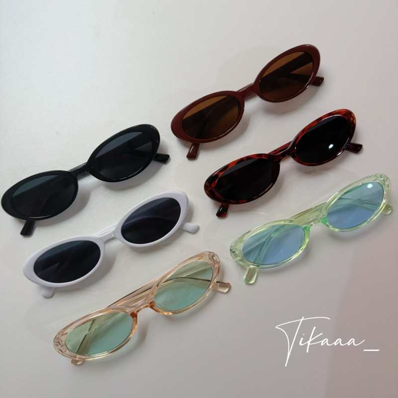 (พร้อมส่งในไทย)🔥แว่นกันแดด ทรง cateye แว่นทรงไข่เข้ากับทุกรูปหน้า ใส่เก๋ๆ เท่ห์ๆ 😎