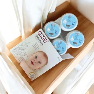 ขวดนมพกพา Amos easy go (ใช้แล้วทิ้ง) แบบจุกคอกว้าง สำหรับอายุ 0-12เดือน (กล่องสีฟ้า)