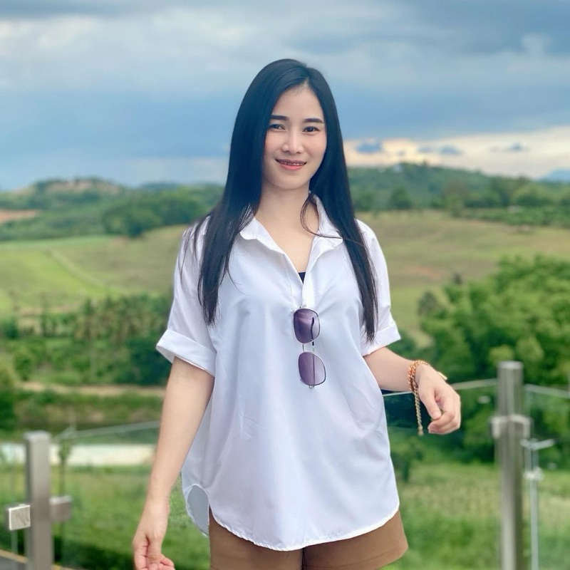 เสื้อคอโปโลแขนสั้นแต่งเบิ้ล