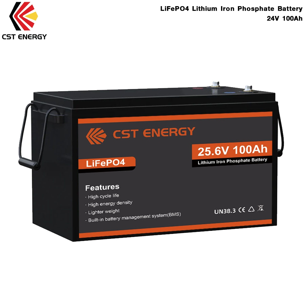 CST LiFePO4 Lithium Iron Phosphate Battery 24V 100Ah ประกันศูนย์ 6 ปี