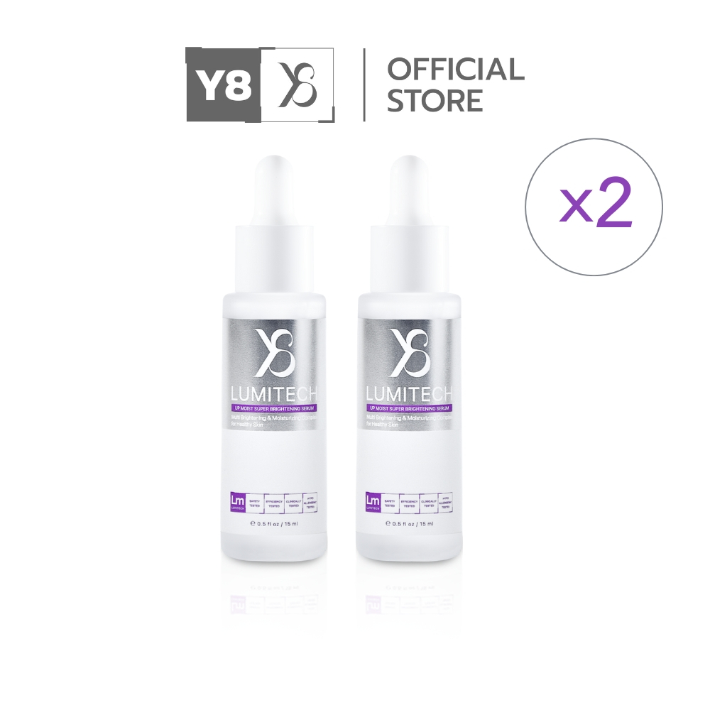 [ 2 ขวด ] Y8 LUMITECH เซรั่มลูมิเทค 10.1 สูตรเข้มข้น ผิวกระจ่างใสลดริ้วรอยจุดด่างดำ [Y8013(2)]