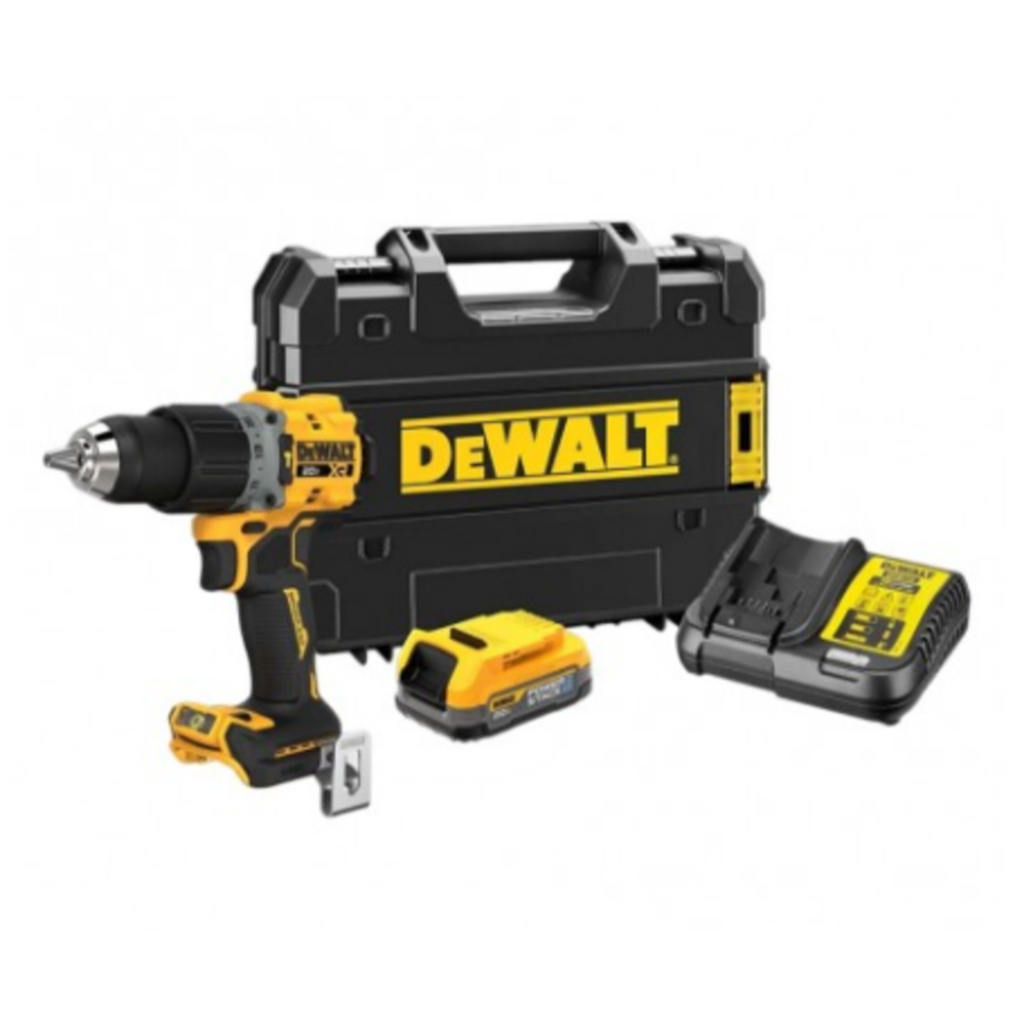 DEWALT DCD806 สว่านกระแทกไร้สาย 13mm 20v C1xB1x3.5ah รุ่น DCD806S1T-B1 (ครบชุด+กล่อง TSTAK)*|ชุด3| T