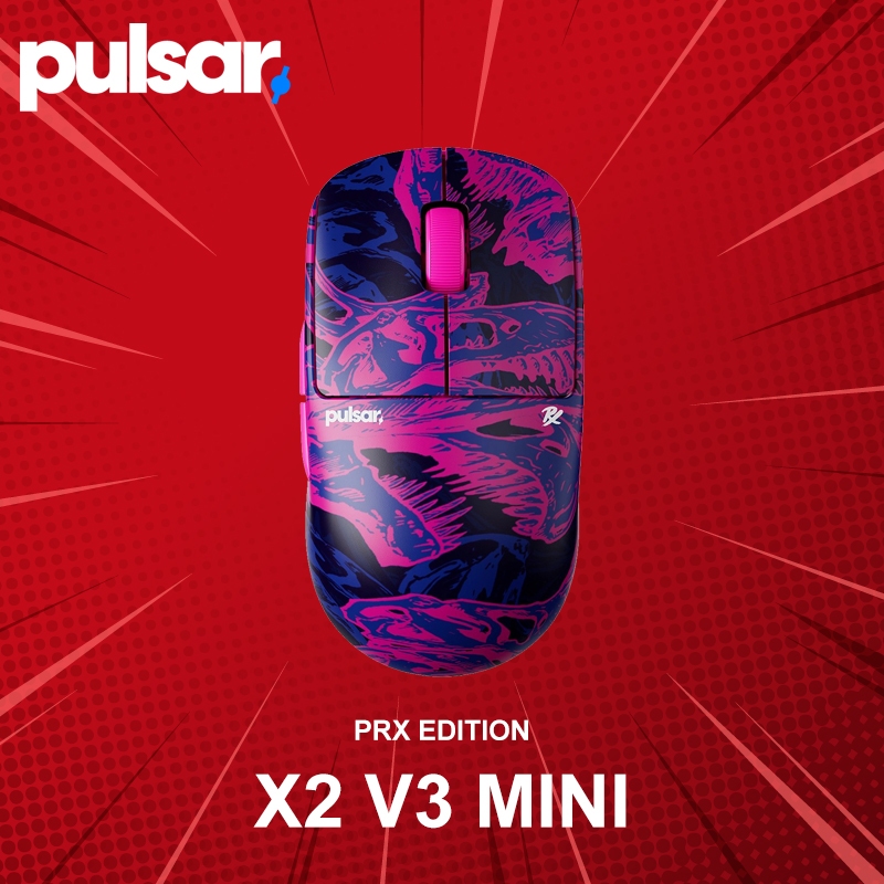 เมาส์เกมมิ่งไร้สาย Pulsar X2 v3 Mini PRX Edition ประกันศูนย์ 2 ปี