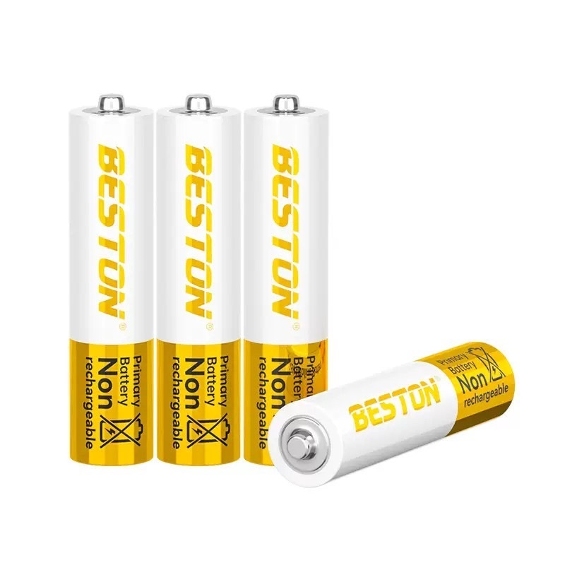 ถ่านAAA [แท้พร้อมส่ง] BESTON Alkaline AAA ถ่านอัลคาไลน์ 1.5V ถ่านไฟฉาย รีโมท ของเล่น 3A (แพค4ก้อน) ผลิต：2025/4