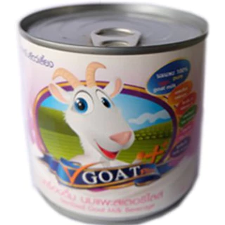 นมแพะสเตอริไลส์ Goat Plus สำหรับสัตว์เลี้ยง ขนาด 400 ml. 1 ลัง มี 12 กระป๋อง