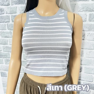 เสื้อครอปแขนกุด มีให้เลือกถึง 6 สี *พร้อมส่งจากไทย*