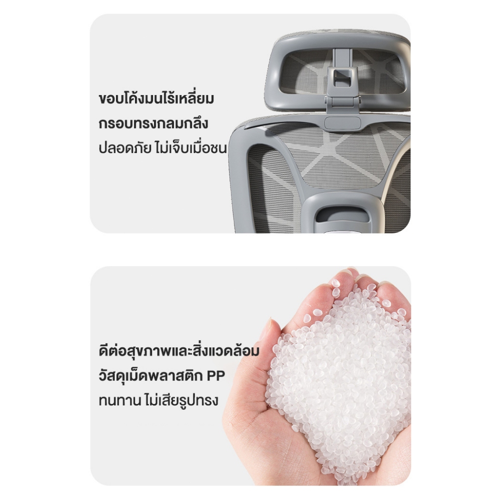 Kris เก้าอี้เพื่อสุขภาพ รุ่น P6 เก้าอี้ตามหลักสรีรศาสตร์ เก้าอี้สำนักงาน รัประกัน 3ป อะไหล่ทดแทนฟรี - รูปที่ 6