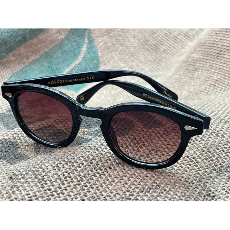 Hot ‼️ แว่นสายตา Moscot Maydela Dark Shape : Round Frame Color : Dark Size : 48 #21/135 กันแดด uv400 เลนส์ตัดแสงสะท้อน