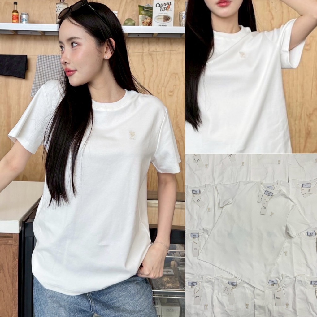 🍊 VL เสื้อยืดรุ่นใหม่ สีใหม่ ดูแพงสุดๆ ปักหน้าหลัง