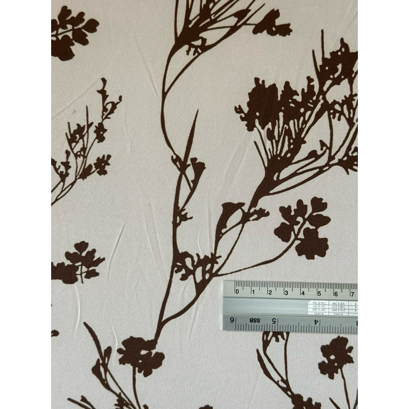 ผ้าไหมอิตาลีพิมพ์ลาย รุ่น MN018 หน้ากว้าง 60 นิ้ว ลายยอดฮิต ผ้านุ่ม สีสดชัดเจน