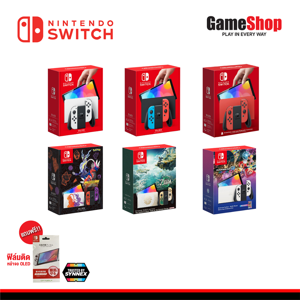 Nintendo Switch Oled Model / Console Oled Model Pokemon Scarlet & Violet Edition (รับประกันศูนย์ไทย Synnex)(แถมฟรีฟิล์ม)