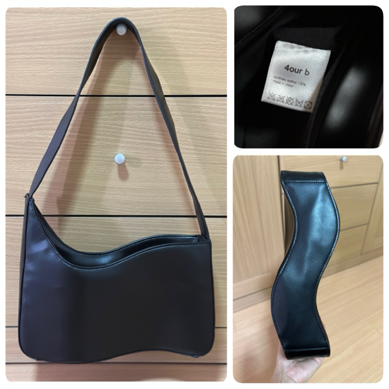 ส่งต่อ กระเป๋า 4our b  ขนาด 11 x 6.5-9 นิ้ว ทรงเก๋ *มีร่องรอยการใช้งานทั่วไปค่ะ