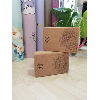 LIYA-บล็อกโยคะไม้ก๊อก Yoga Block