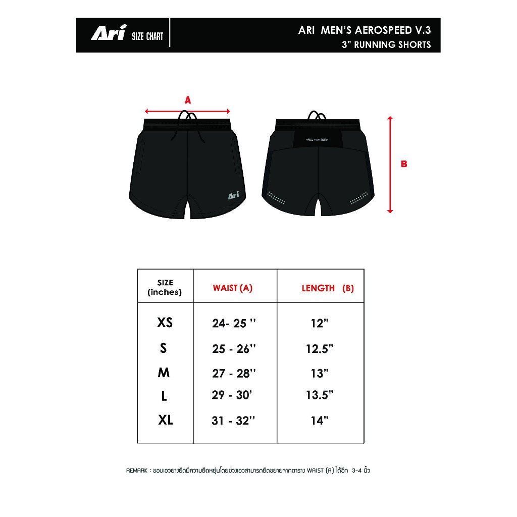 ARI MEN AEROSPEED V3 RUNNING SHORTS 3 INCHES – PARISIAN BLUE (AAP2876-04) กางเกงวิ่งผู้ชาย 3 นิ้ว อาริ AEROSPEEDV3 สีฟ้า ราคา ถูกที่สุด ดีลบีเคเค แกลเลอรีภาพที่ 9