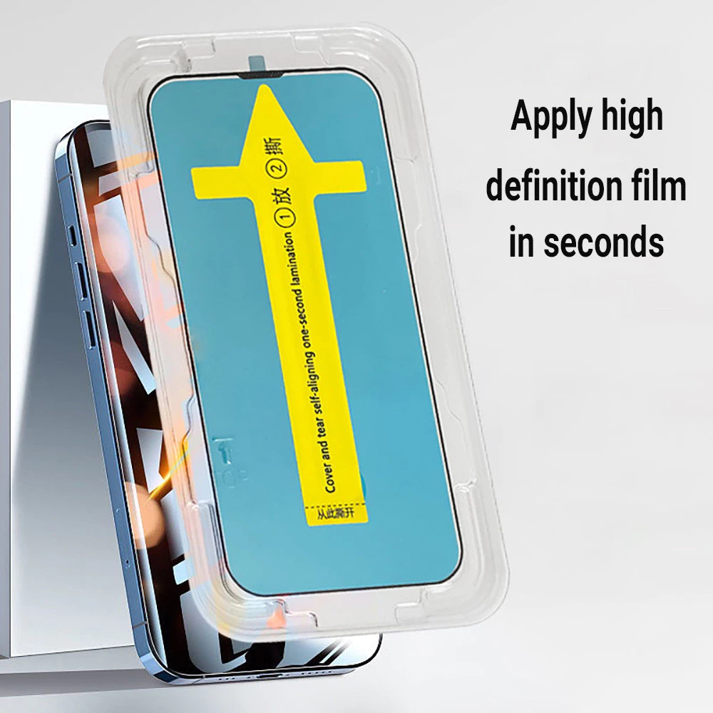 ฟิล์มกระจก เต็มจอ สำหรับ iPhone 16 15 Pro Max 14 Pro Max 13 12 ProMax 7 8 Plus X XR XS 11 8 7 - รูปที่ 4