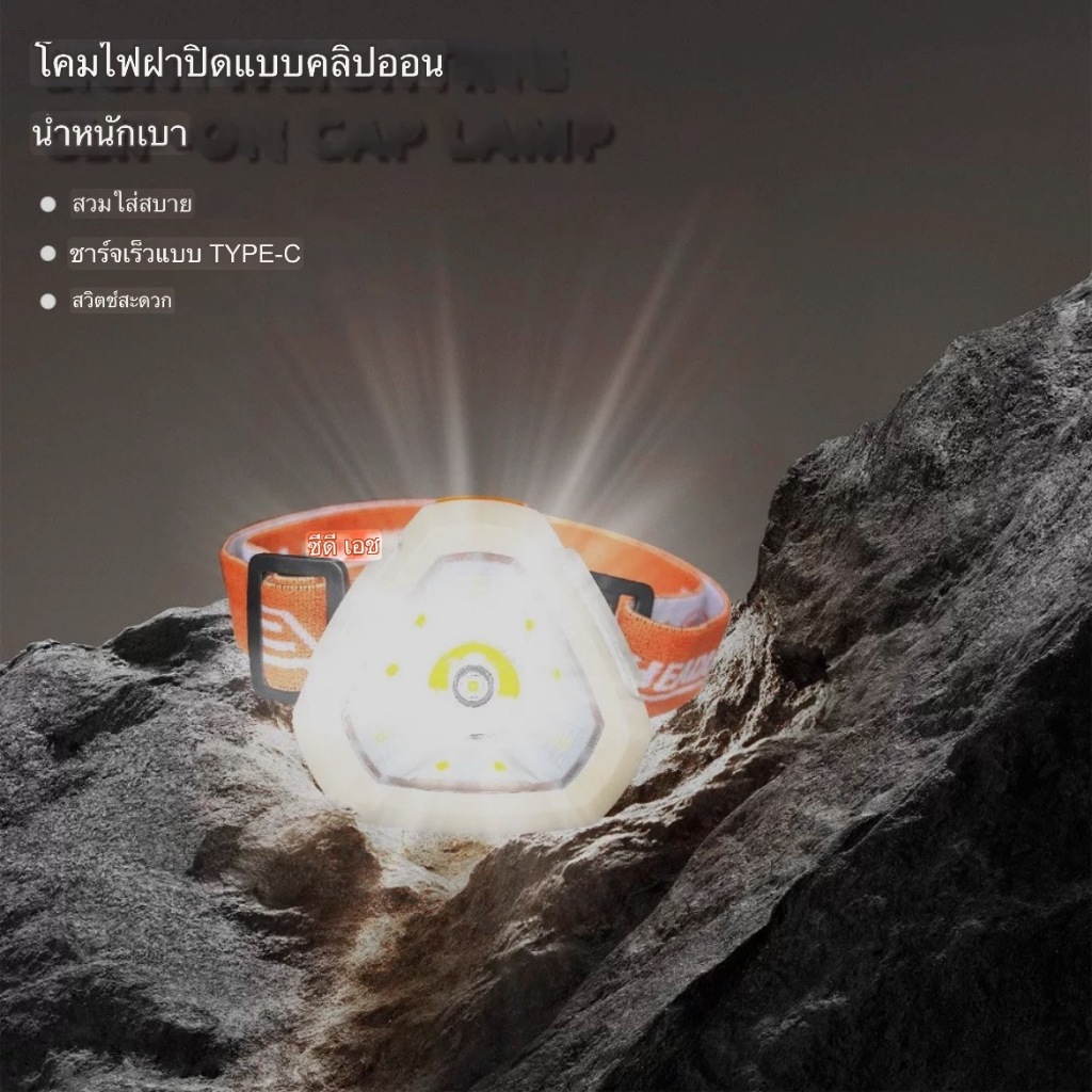 ไฟหน้าอเนกประสงค์ ไฟคาดศรีษะ CY-2025A  COB+ LED แบบพกพา ปรับระดับ 4โหมด ความปลอดภัย ทํางานแบตเตอรี่ในตัว