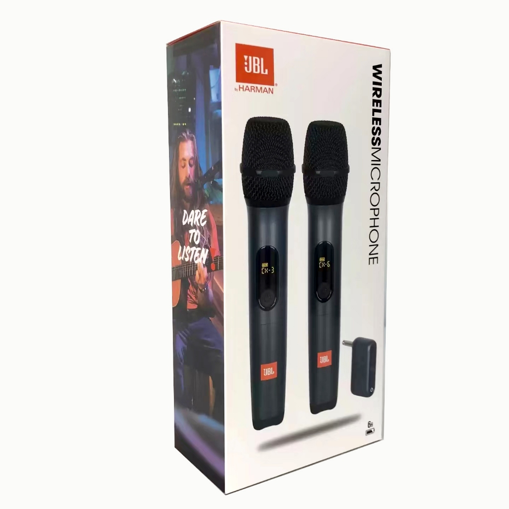 JBL Wireless Microphone UHF professional handheld wireless Microphone Set ไมโครโฟนไร้สาย