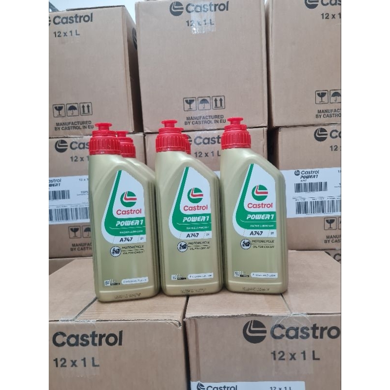 Castrol A747 หัวเชื้อ2Tเกรดแข่งสังเคราะห์100%1ลิตร Castrol xr77 2t 1ลิตร