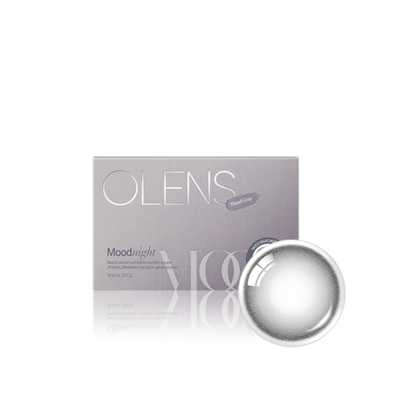 คอนแทคเลนส์รายเดือน o-lens ของเกาหลี สีเทา(Moodnight gray)  ค่าสายตา-1.50 เราซื้อมาจากเกาหลีเอง ของแ
