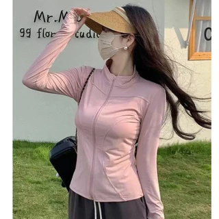 Velca เสื้อกีฬา เสื้อกันแดดทรงสลิมฟิต เสื้อเย็น ซิปปิดหน้า เสื้อกันยูวี UPF50+ เนื้อผ้าบางใส่สบาย